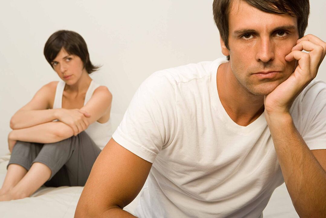 Οι αρνητικοί παράγοντες προκαλούν την ανάπτυξη ανικανότητας στους άνδρες